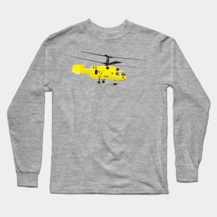 Yellow Helicopter Long Sleeve T-Shirt